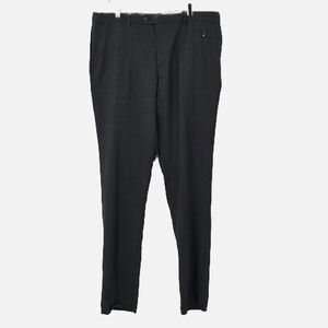 JB Britches Torino Pants in Grey Flat Front Wool Blend Unhemmed - NWOT -Size 40R